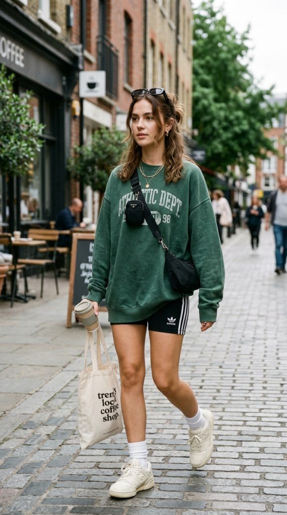 Oversized Sweatshirt Dress Look