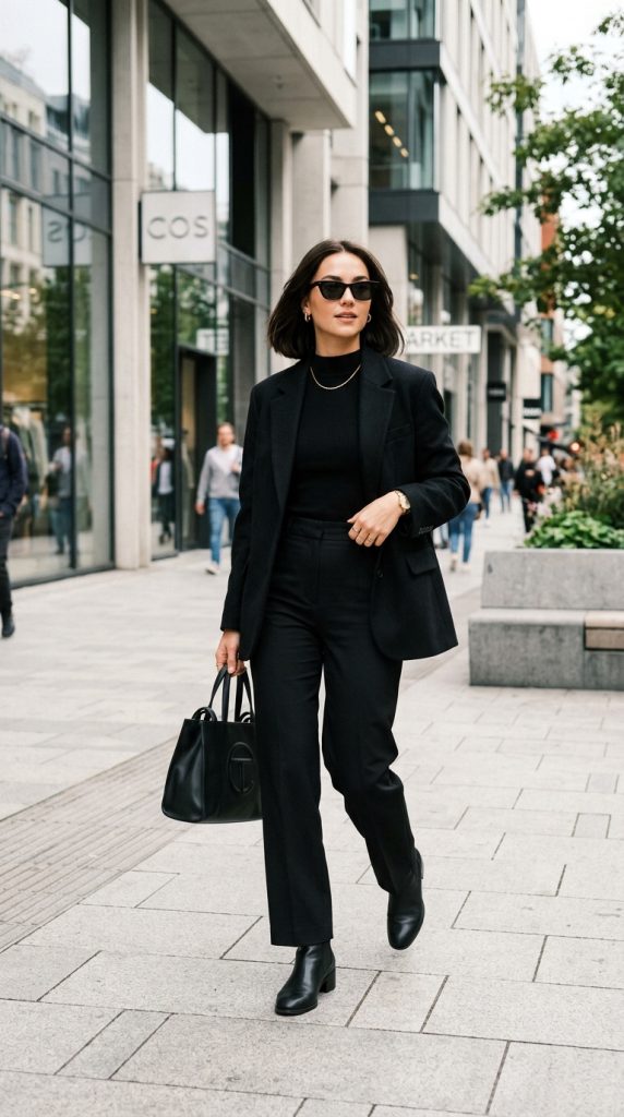 Pilates Girl Monochrome Outfit
