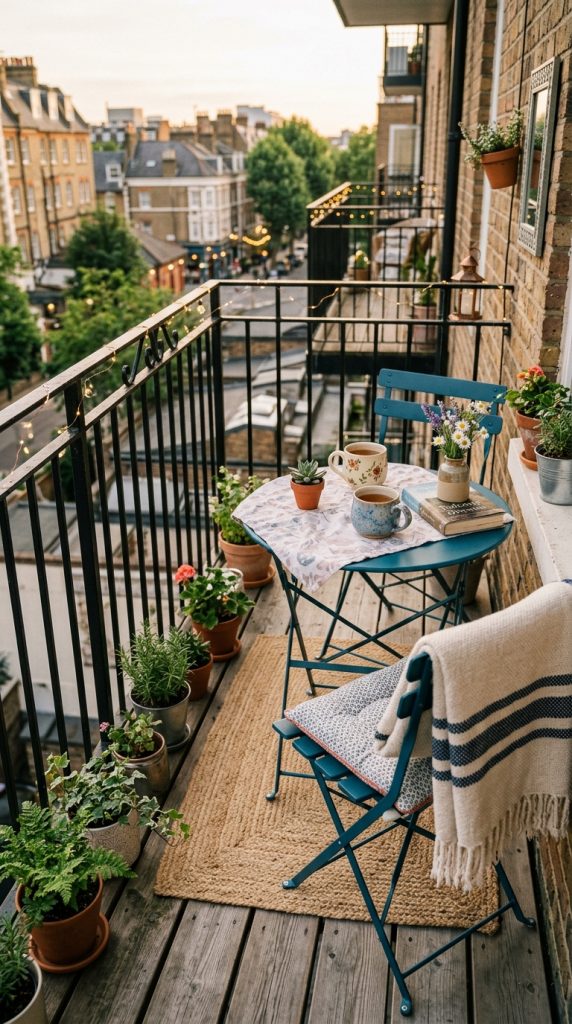 Small Apartment Balcony Café