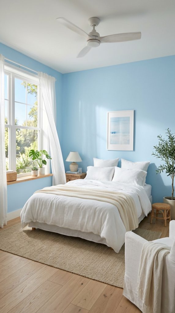 Soft Sky Blue Walls