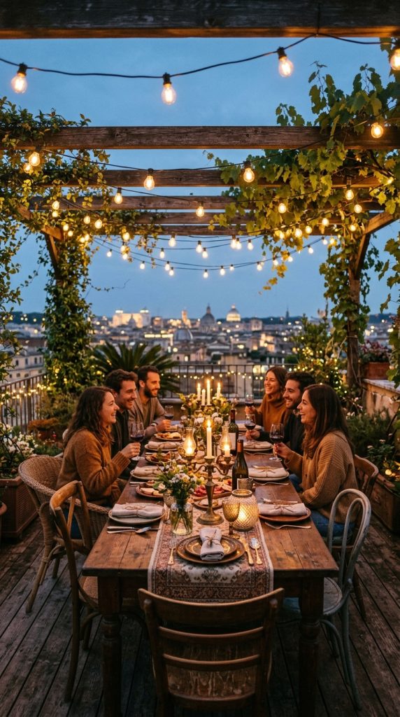  String Lights and Vintage Décor