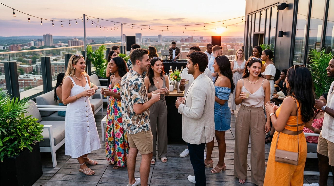 Summer Outfit Ideas for Rooftop Parties