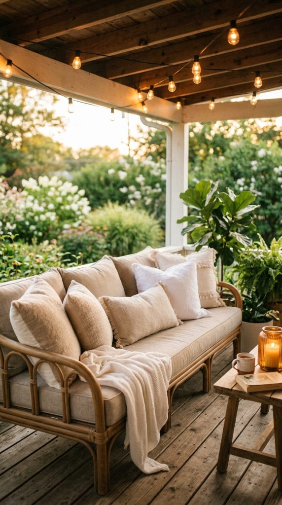 Use Neutral Outdoor Cushions