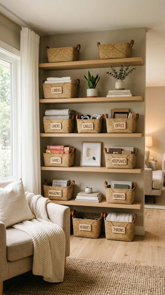 Use Storage Baskets Everywhere