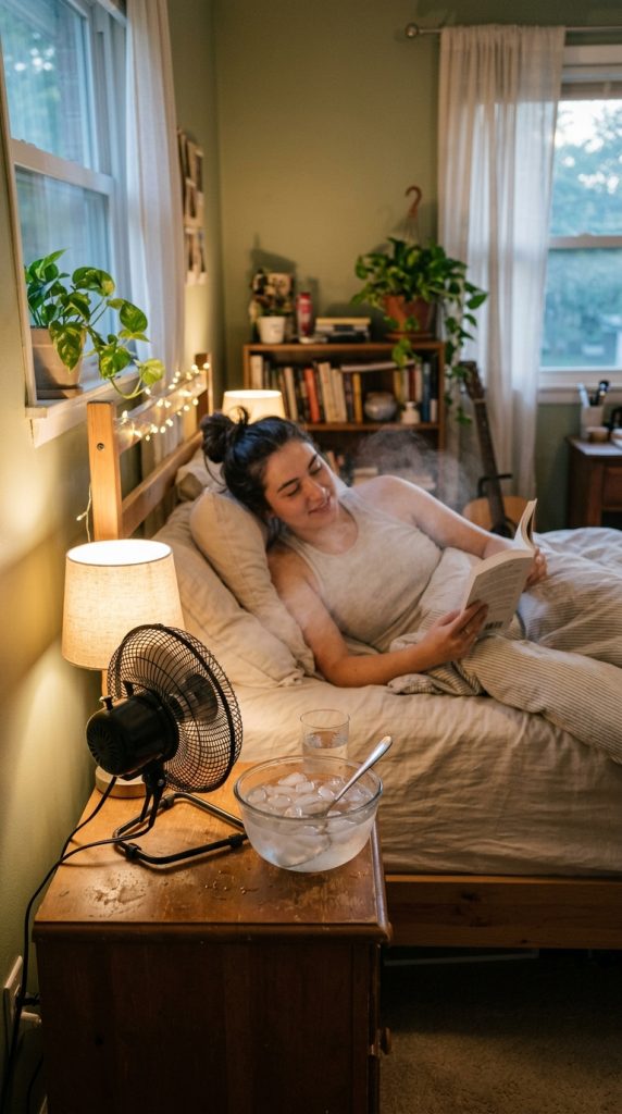 Use a Fan with a Bowl of Ice