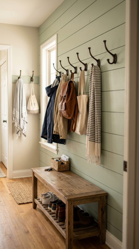 Wall Hooks Instead of Chairs