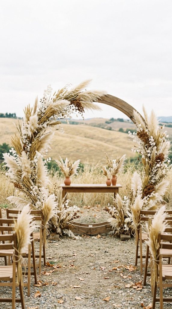 Add Dried Florals Instead of Heavy Arrangements
