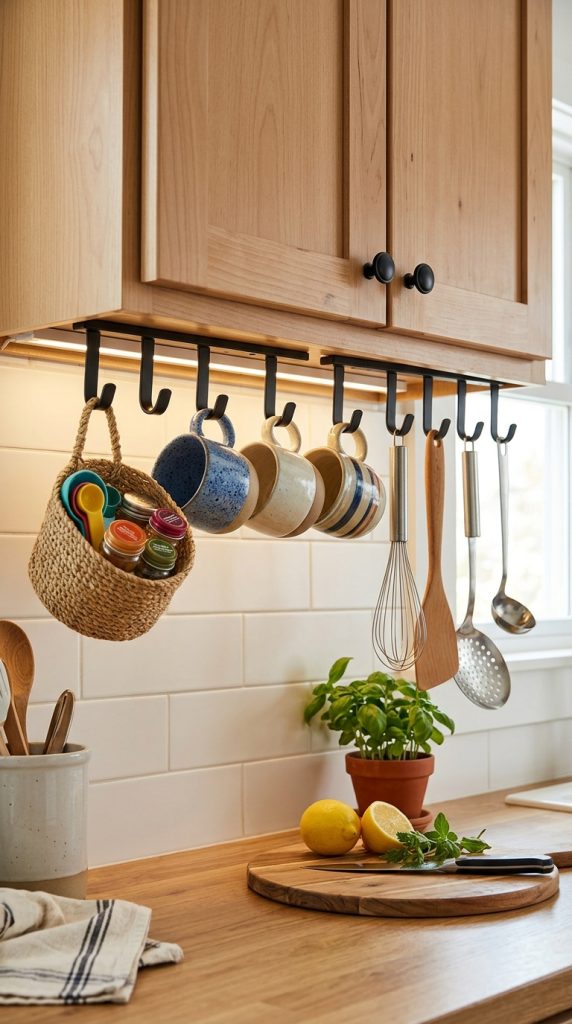 Add Under-Cabinet Hooks