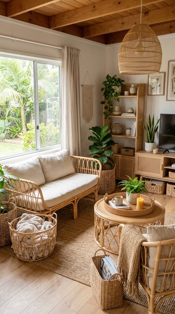 Add Woven and Rattan Elements