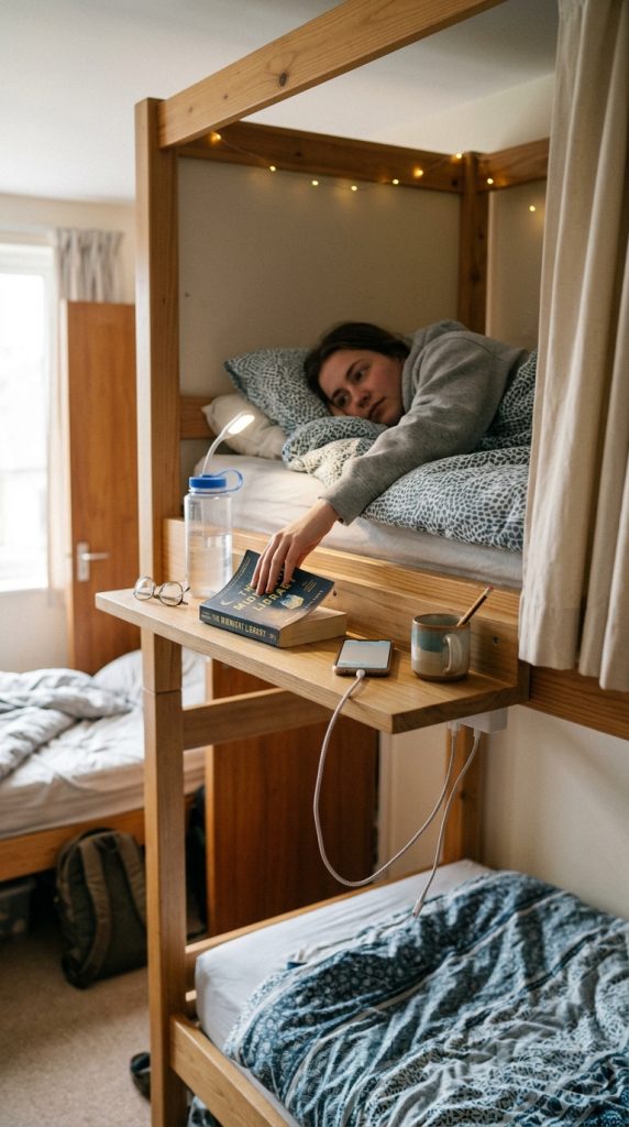 Add a Bed Shelf Organizer