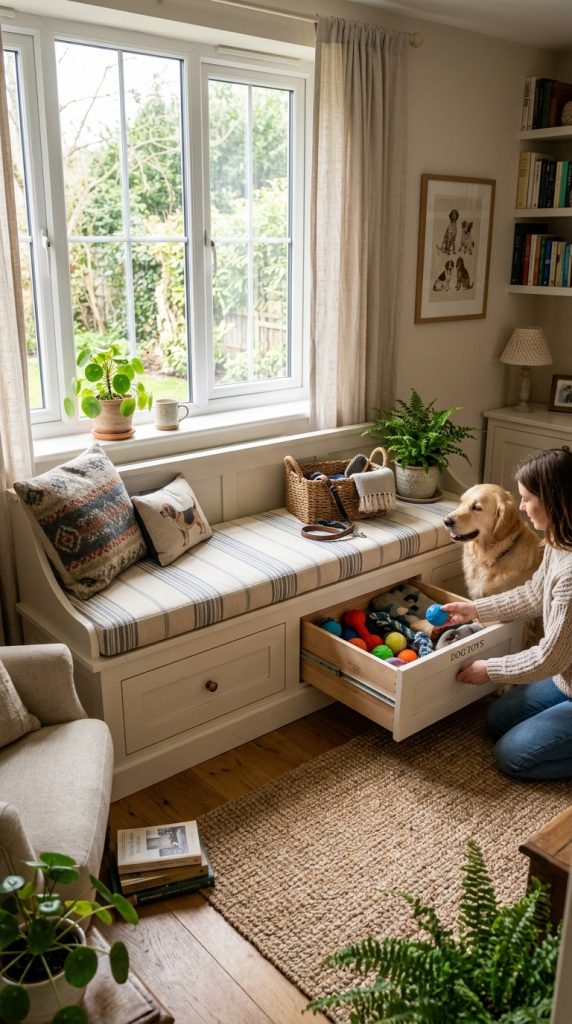 Bench with Hidden Compartments