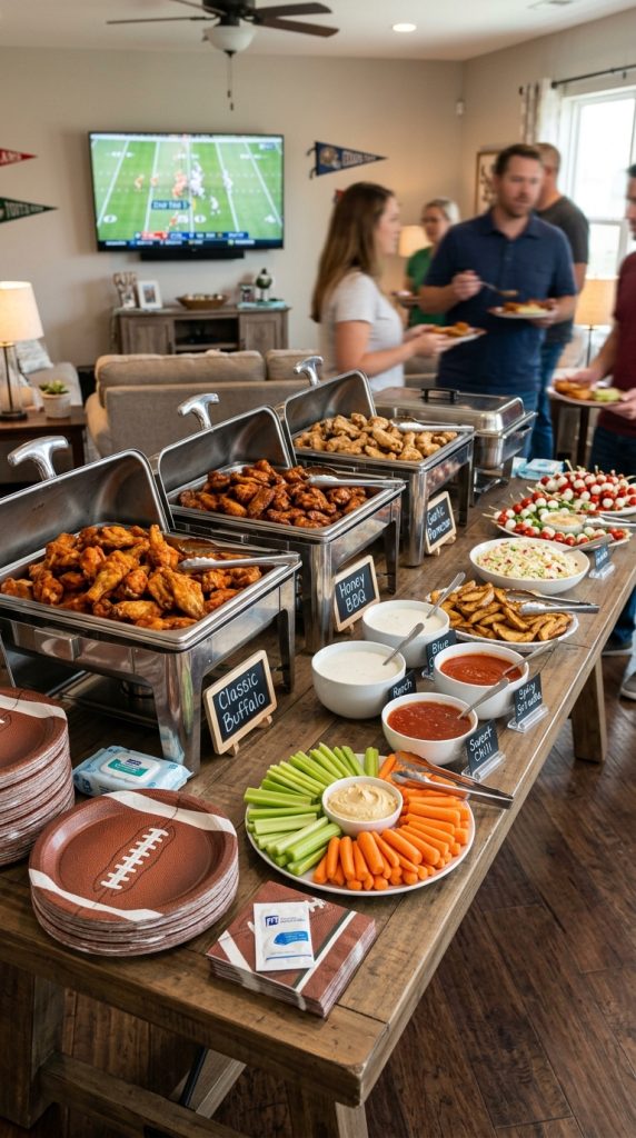 Build a Wing and Dip Bar