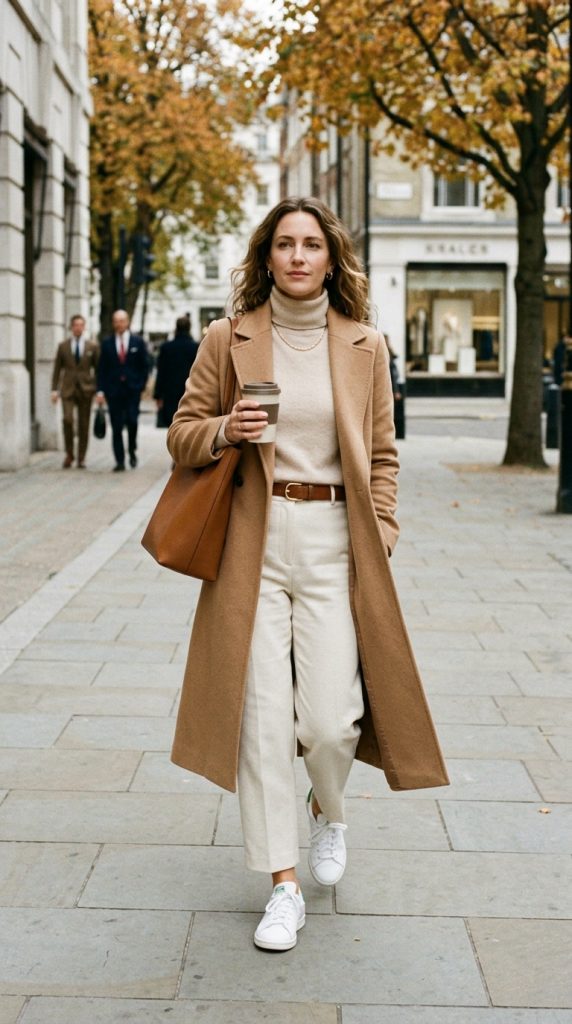 Camel Coat and Neutral Basics