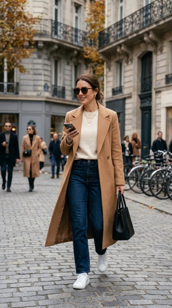 Camel Coat and Neutral Layers