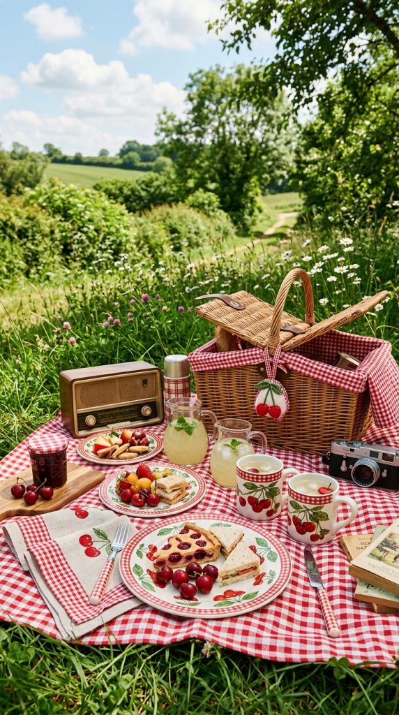Cherry-Inspired Table Decor