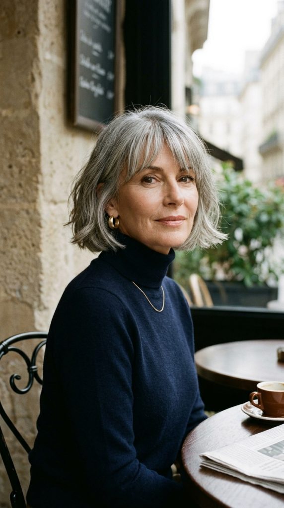 Chin-Length French Bob