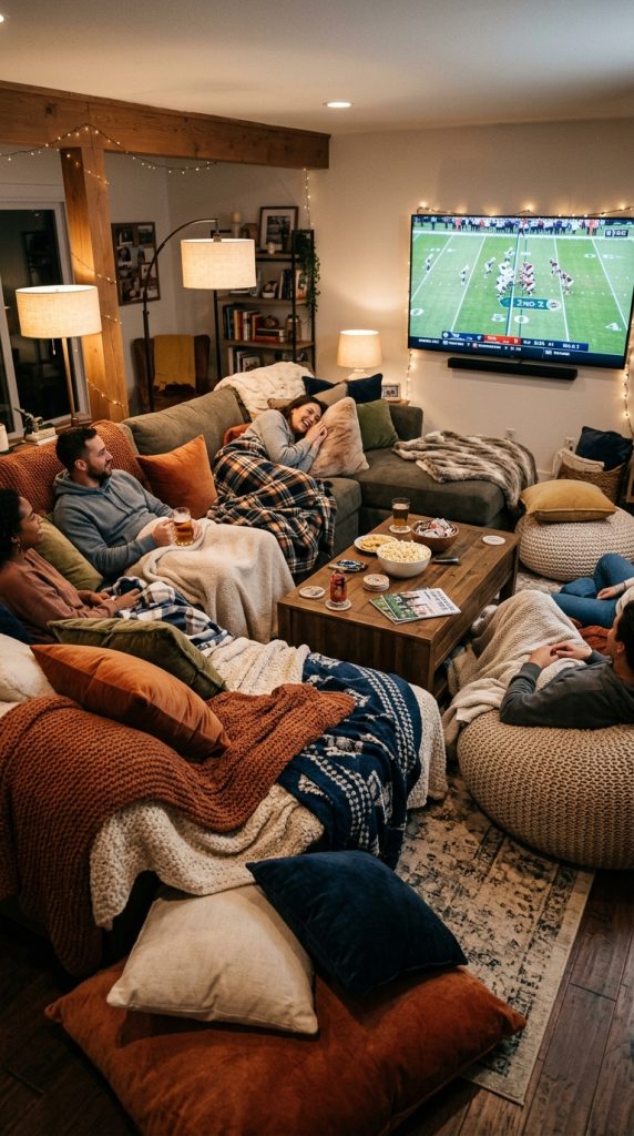 Create a Cozy Viewing Lounge