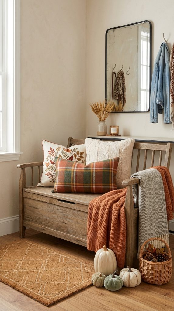 Create a Fall Bench Display
