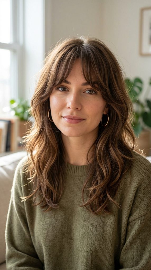 Curtain Bangs with Layers