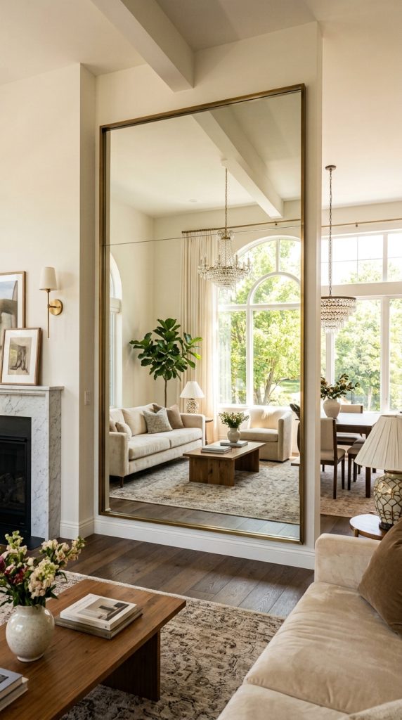  Decorate With Large Mirrors