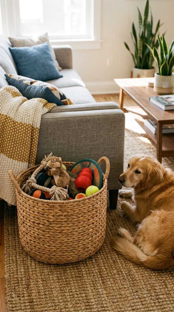 Decorative Woven Basket Storage