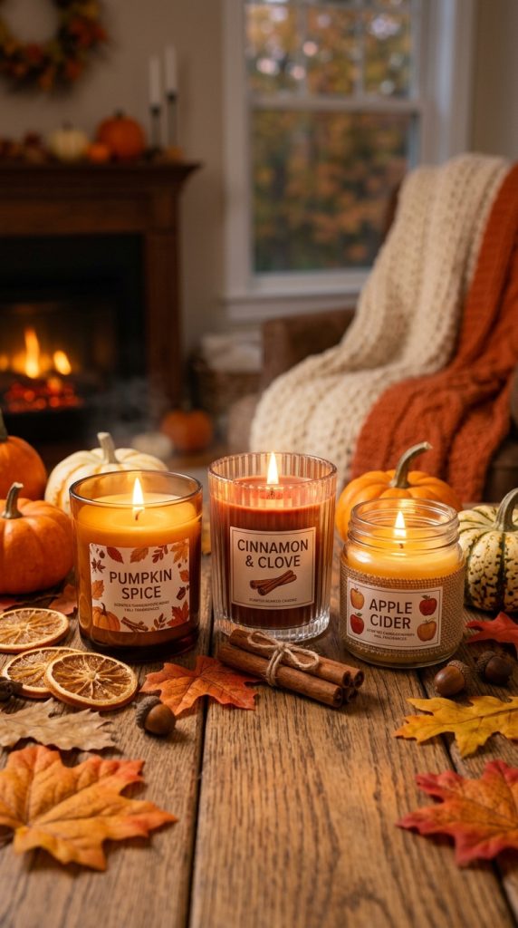 Display Fall Candles