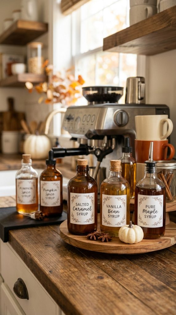 Display Seasonal Syrups
