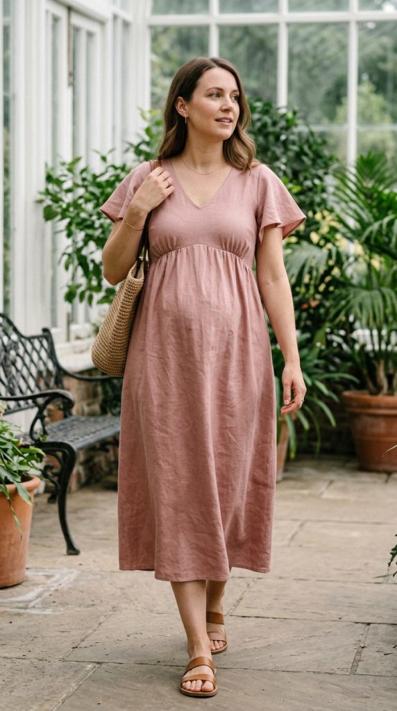 Empire-Waist Maxi Dress