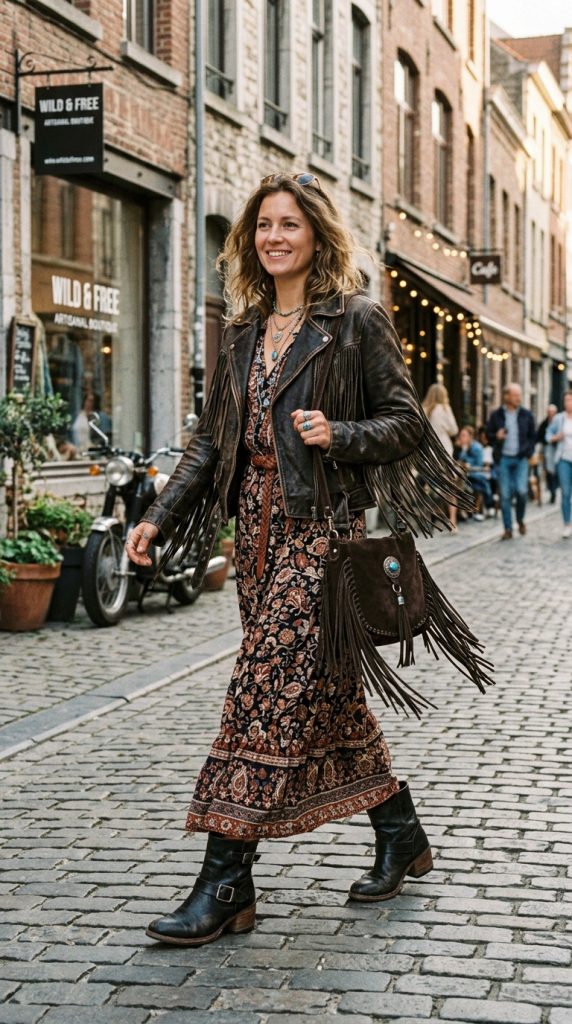 Fringe Details and Ankle Boots