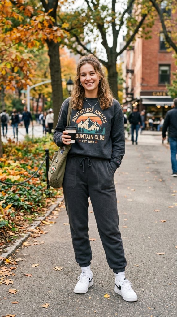 Graphic Sweatshirt and Joggers