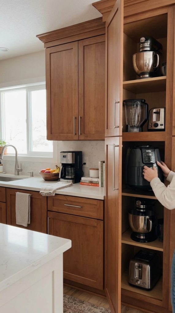 Hide Appliances in Cabinets