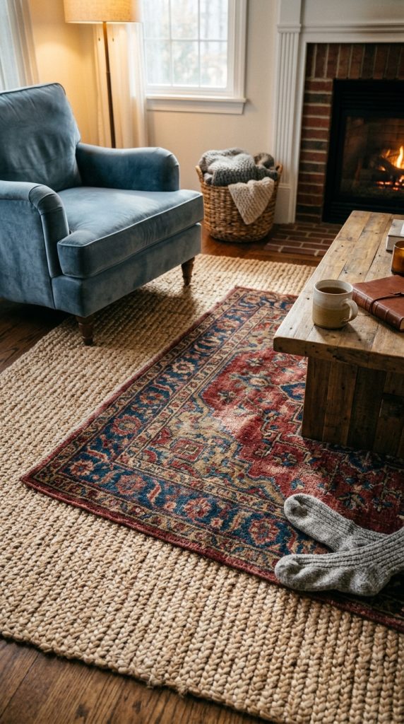 Include Layered Rugs
