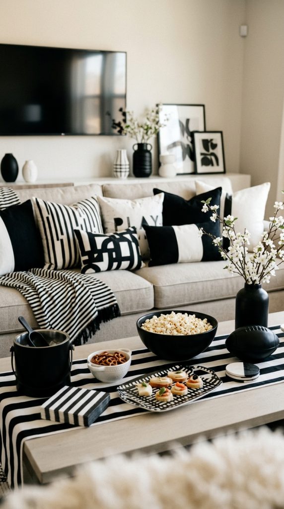 Incorporate Black and White Accents
