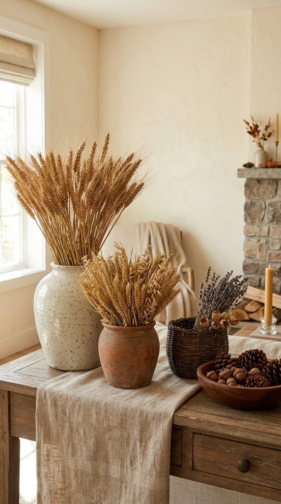 Incorporate Dried Wheat Stalks