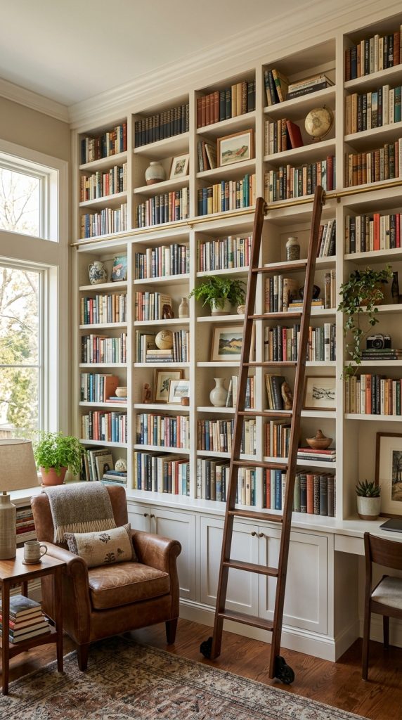 Install Built-In Book Shelves