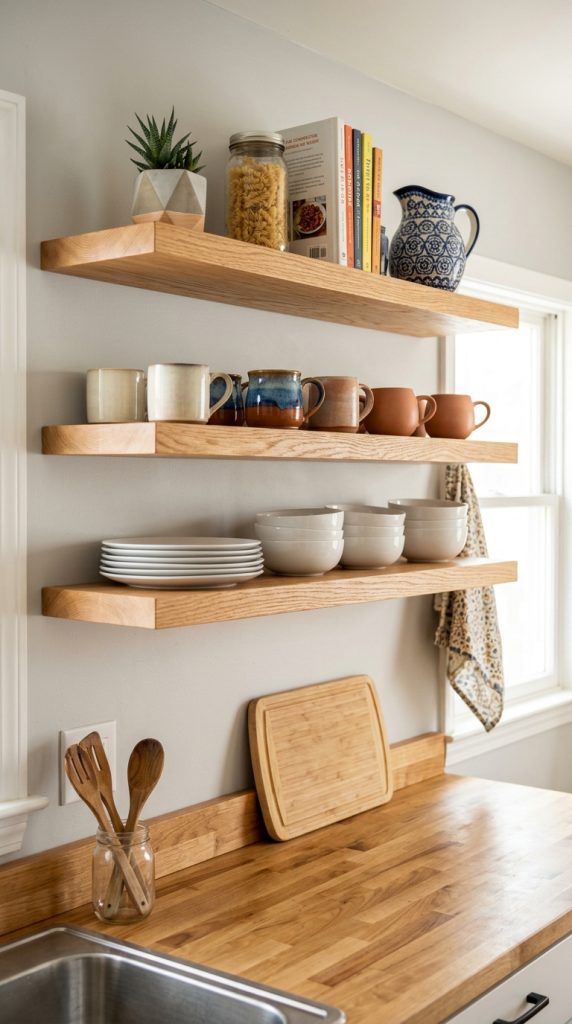 Install Open Shelving
