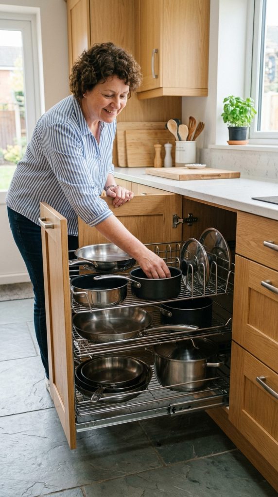 Install Pull-Out Cabinet Organizers