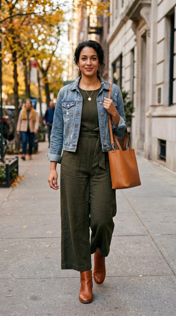 Jumpsuit and Cropped Jacket