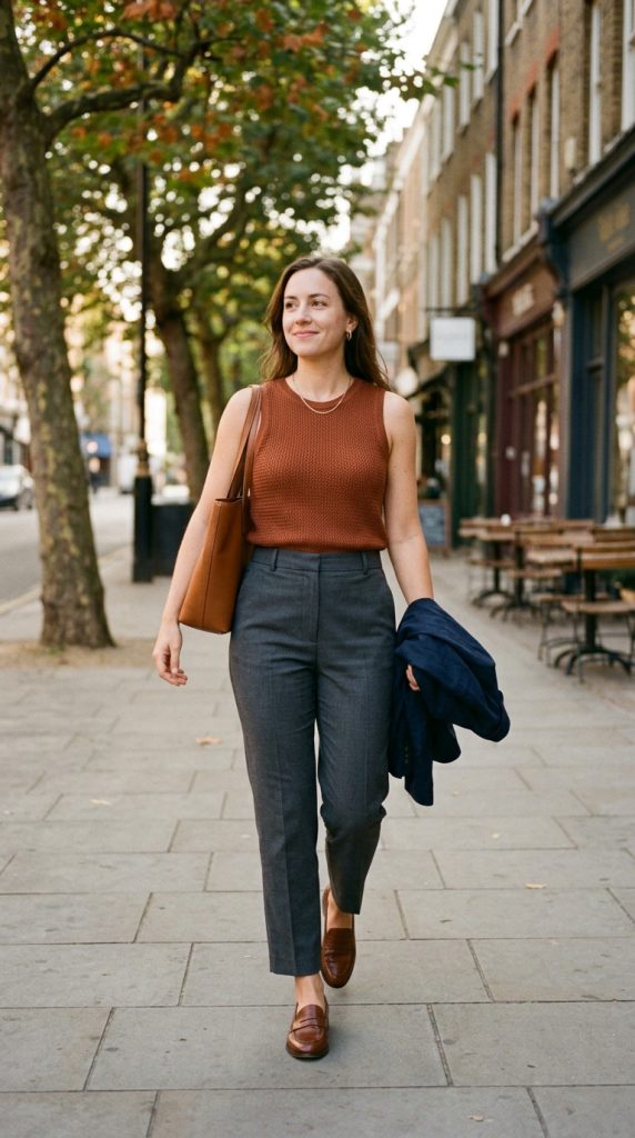 Knit Tank and Tailored Trousers