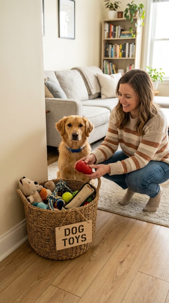 Labeled Toy Basket
