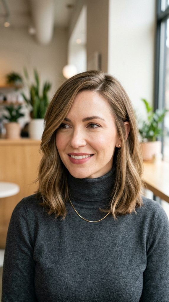 Long Bob with Side Part
