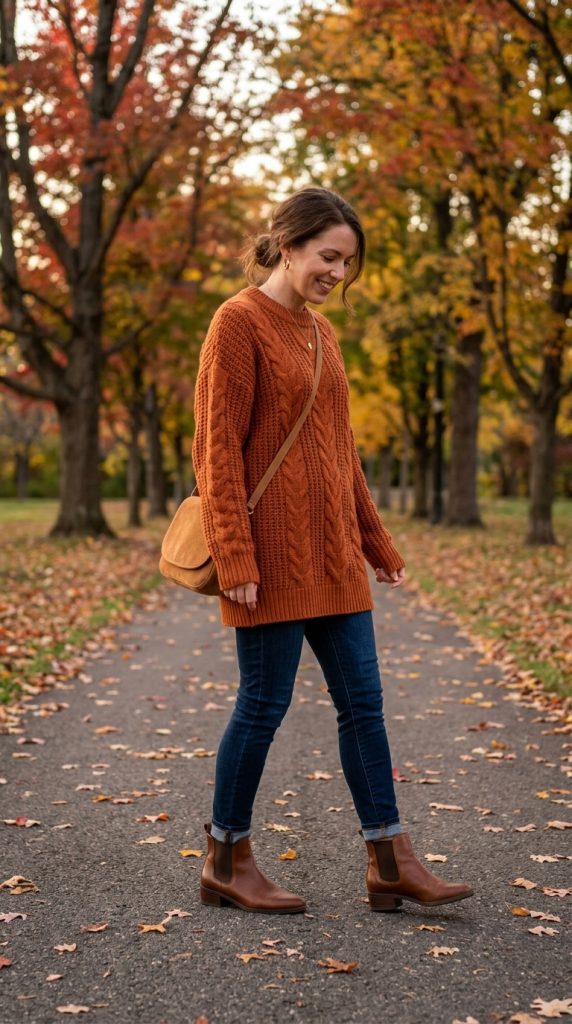  Oversized Sweater and Skinny Jeans