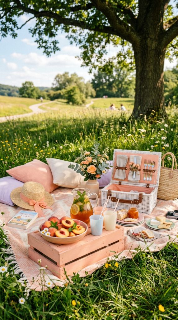 Peach Picnic Aesthetic