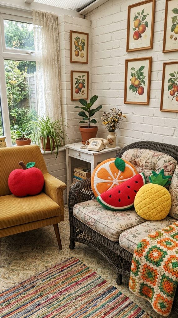 Retro Fruit Cushions
