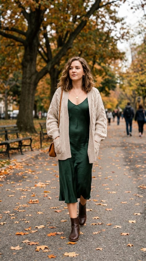 Slip Dress and Cardigan