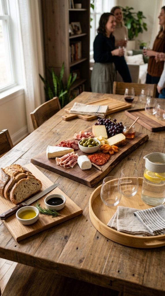 Style a Rustic Wooden Serving Station