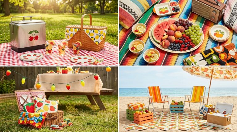 Summer Picnic Ideas With Retro Fruit Styling
