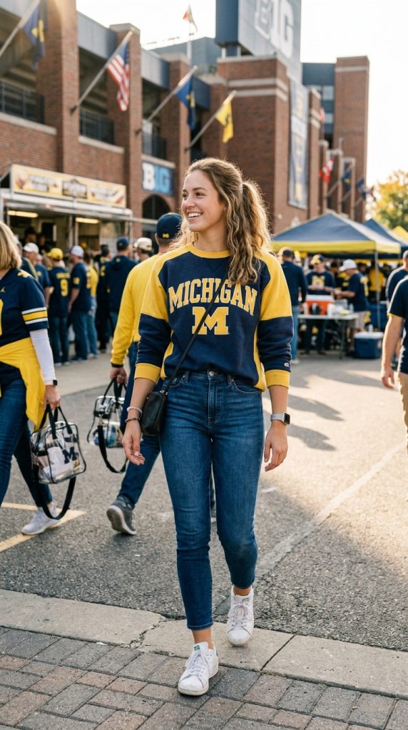 Team Sweatshirt and Skinny Jeans