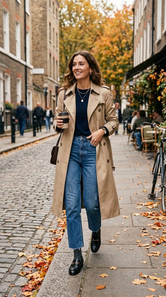 Trench Coat and Denim