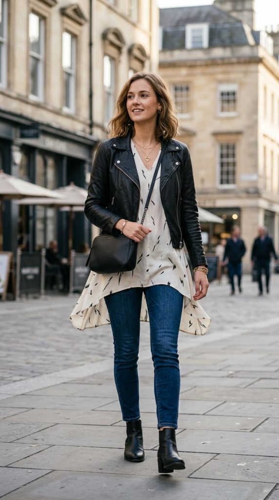 Tunic Top and Slim Jeans